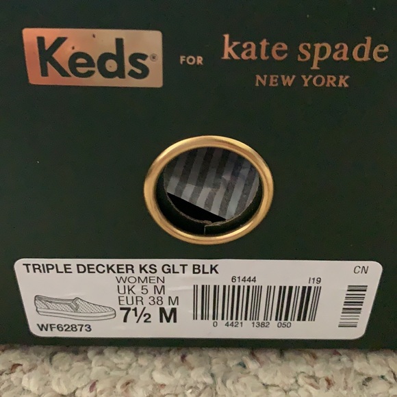 Kate Spade Velvet Glitter Triple Decker Shoes - Picture 13 of 13